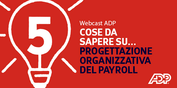 PROGETTAZIONE ORGANIZZATIVA DEL PAYROLL
